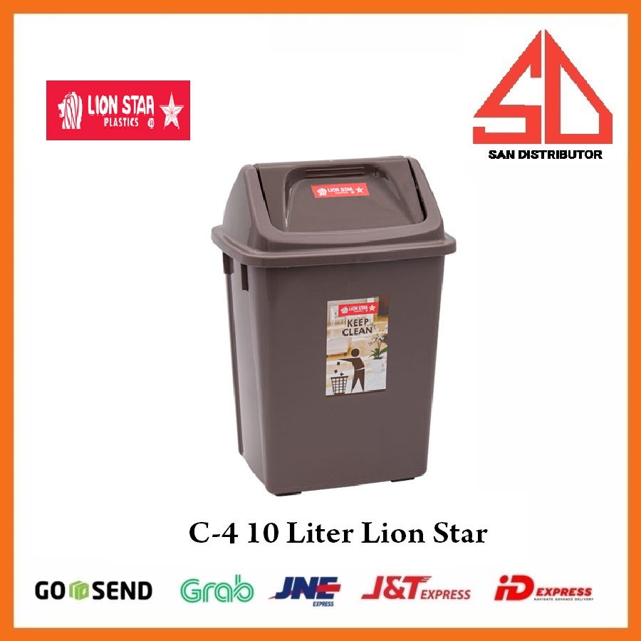 Kotak Sampah tempat sampah Dustbin 10 Liter Lion Star C-4