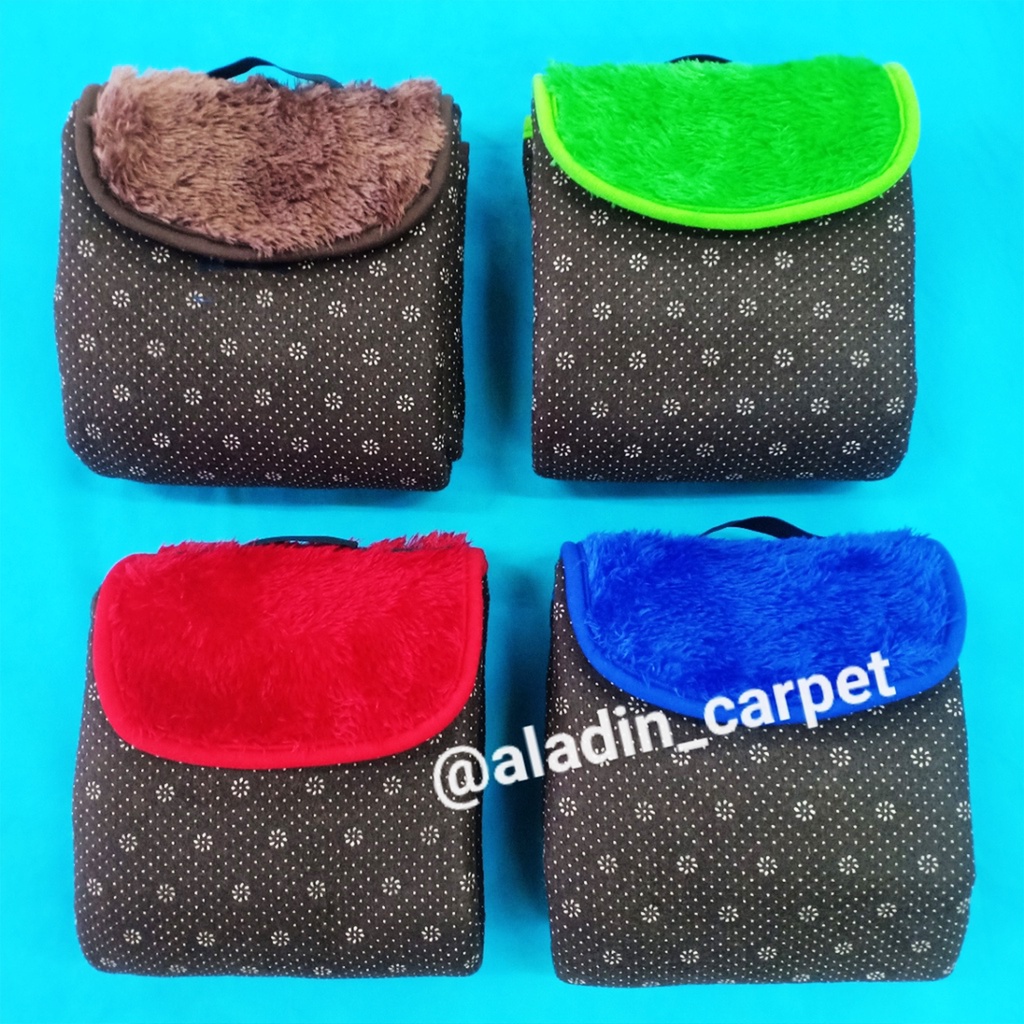 SAJADAH BULU RASFUR/SAJADAH TRAVEL/SAJADAH POUCH/SAJADAH ANTI SIP/SAJADAH MURAH