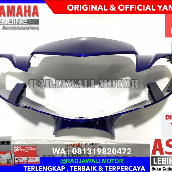COVER BATOK LAMPU DEPAN VEGA R NEW BIRU ASLI ORIGINAL YAMAHA