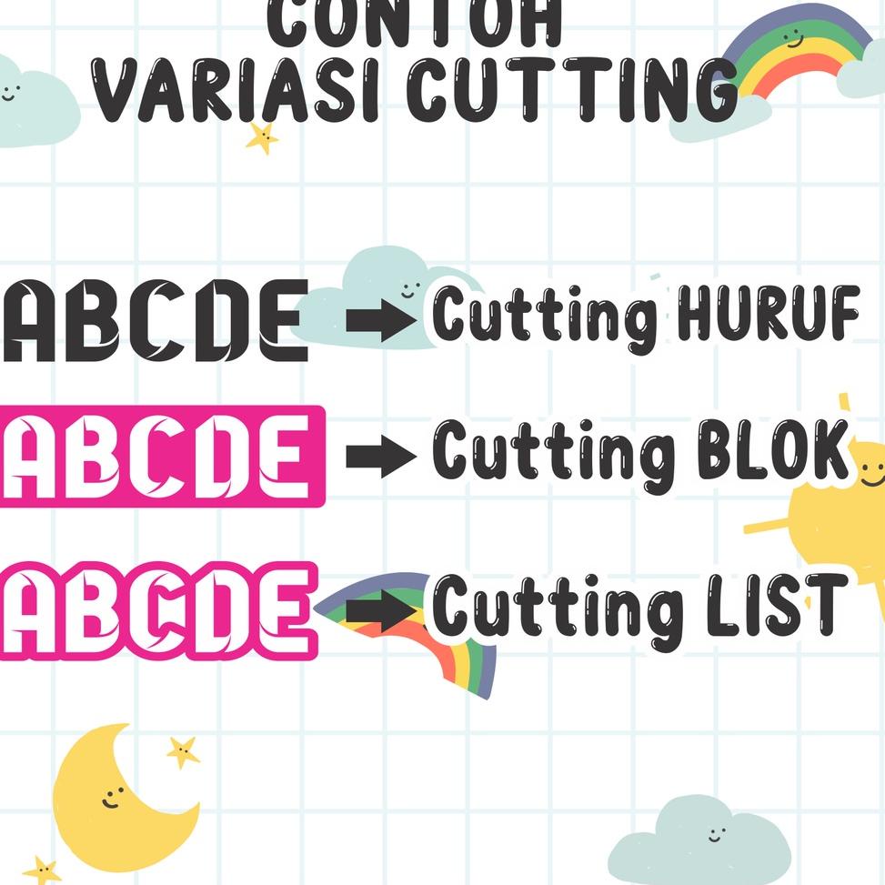 

<XuT✩> Stiker Kain / Label Baju Setrika Ukuran A5 ||Naik daun