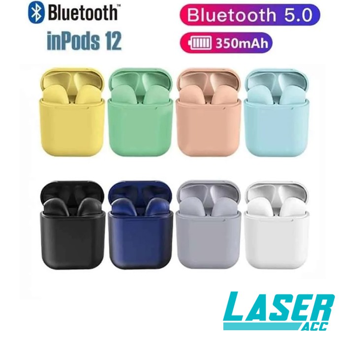 Earphone i12 Macaron Doff Wireless Bluetooth V5.0