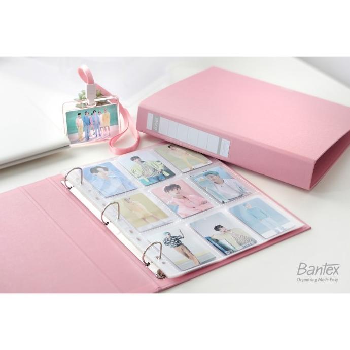

Bantex Photocard Album A4 3 Ring Binder with Sleeve Pocket-Bubble Gum