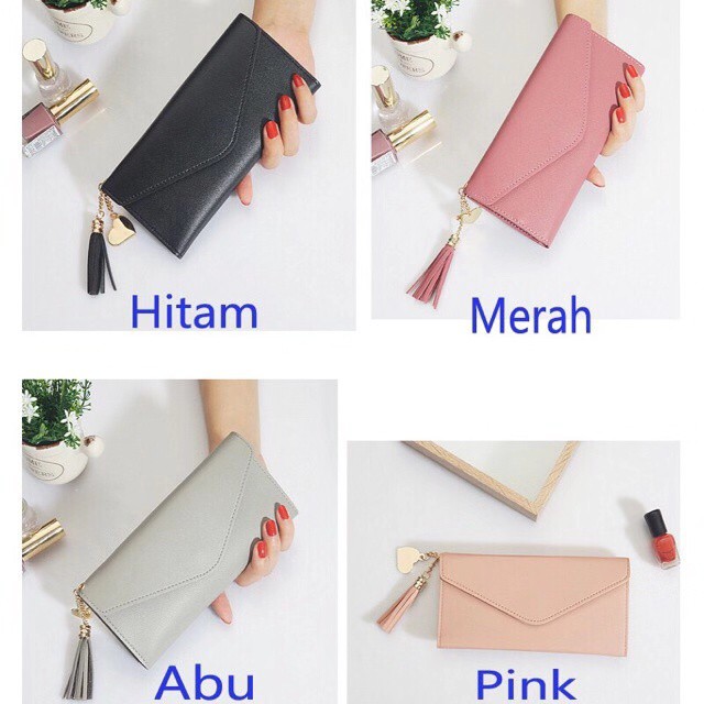 ♥TMALL88♥ DOMPET PANJANG WANITA SIMPLE IMPORT / STYLE KOREAN 8802