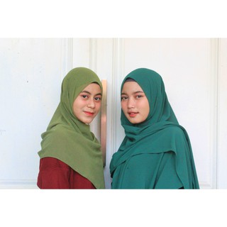 Pashmina Ceruty Babydoll X Pashmina Diamond Italiano Shopee Indonesia