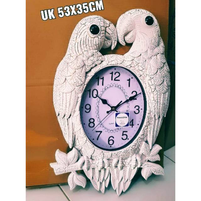 (COD) Jam Dinding Burung Kakak Tua / Jam Antik / Jam Unik
