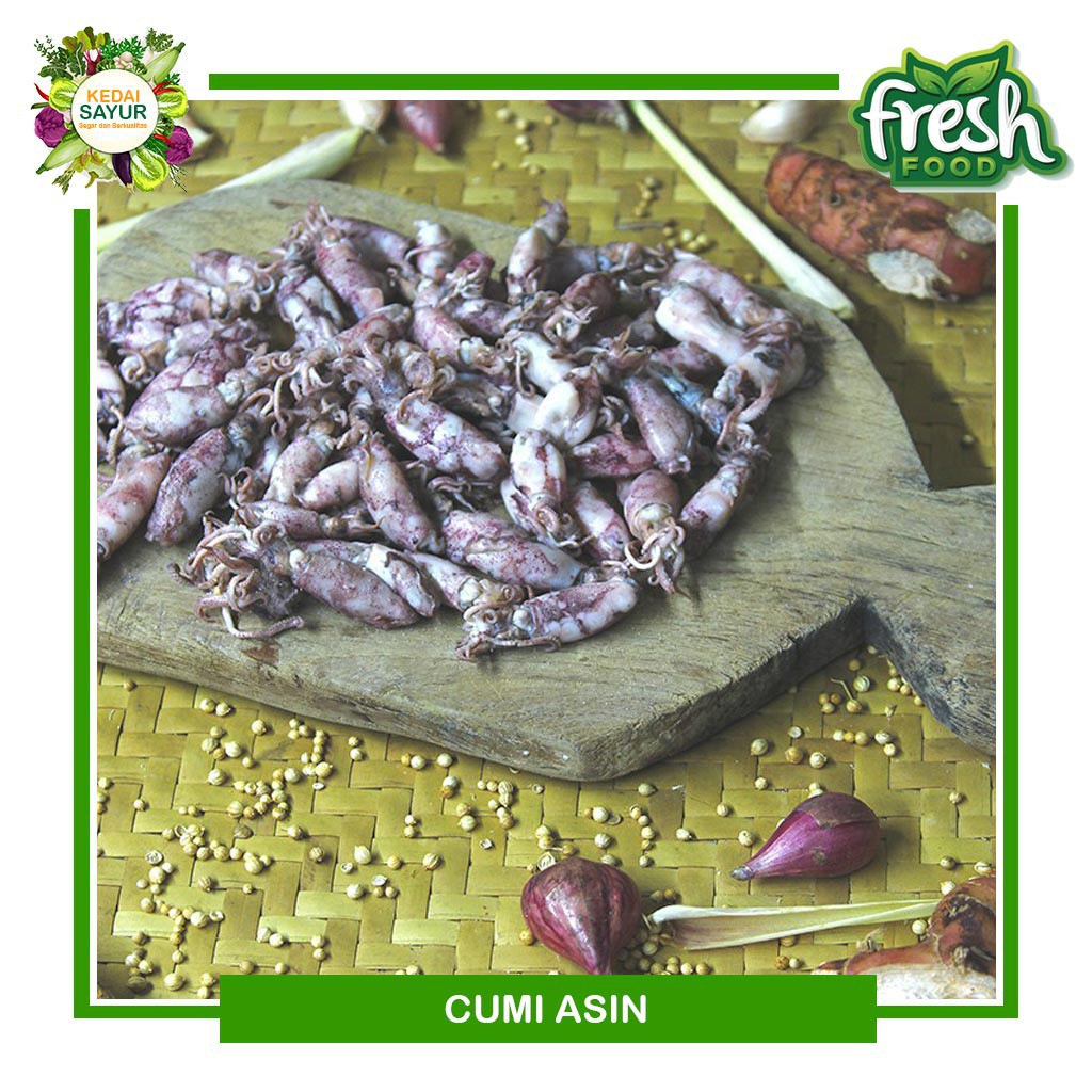 

Cumi Asin 50 Gram - Gerai Sayur Ikan Asin Segar Depok