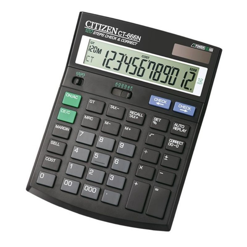 

0Promo Kalkulator Citizen CT-666N BESAR 12 Digit / Calculator Citizen CT 666 N