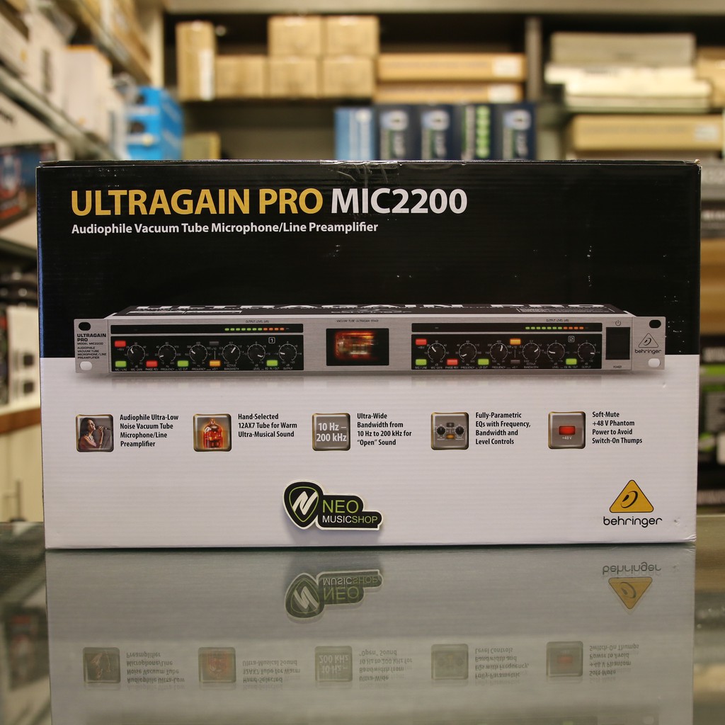 BEHRINGER MIC2200 Audiophile Vacuum Tube Microphone/Line Preamplifier