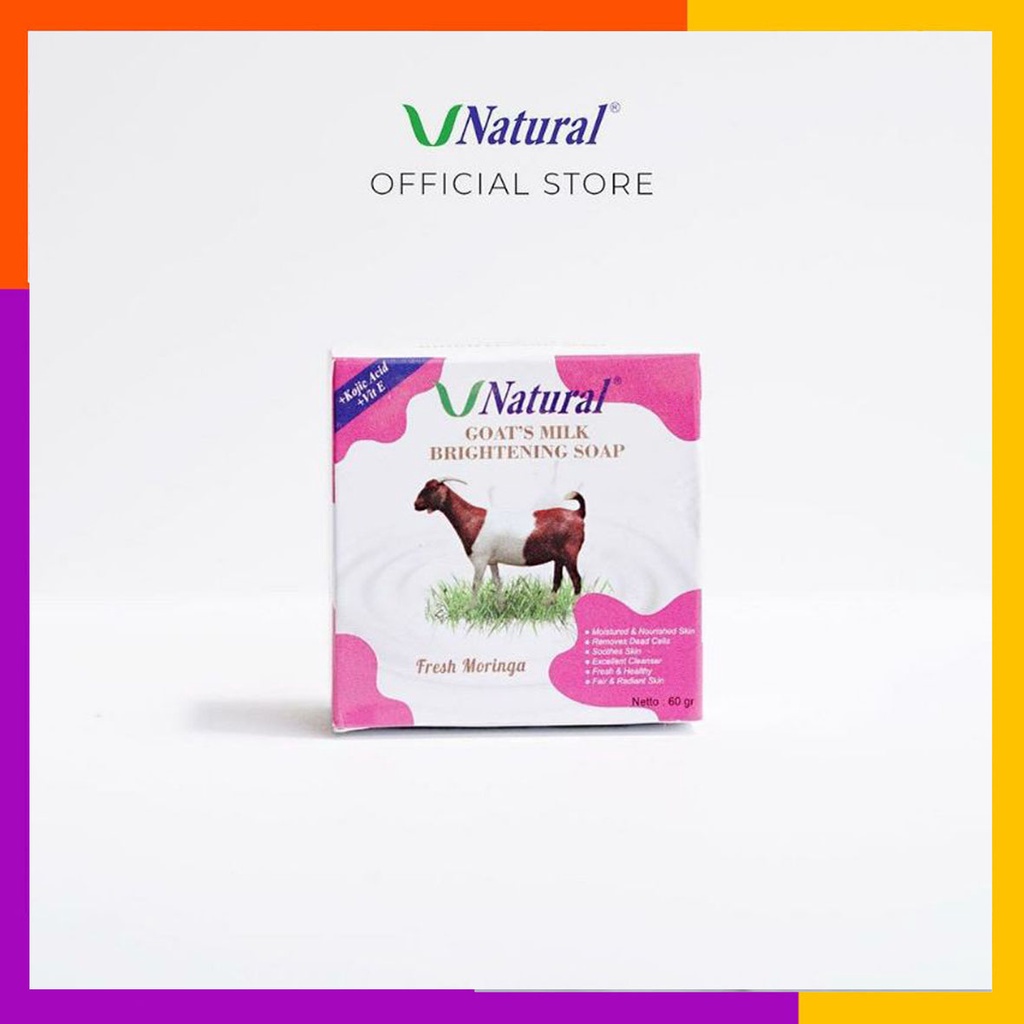 SABUN V NATURAL GOATS MILK 60GR