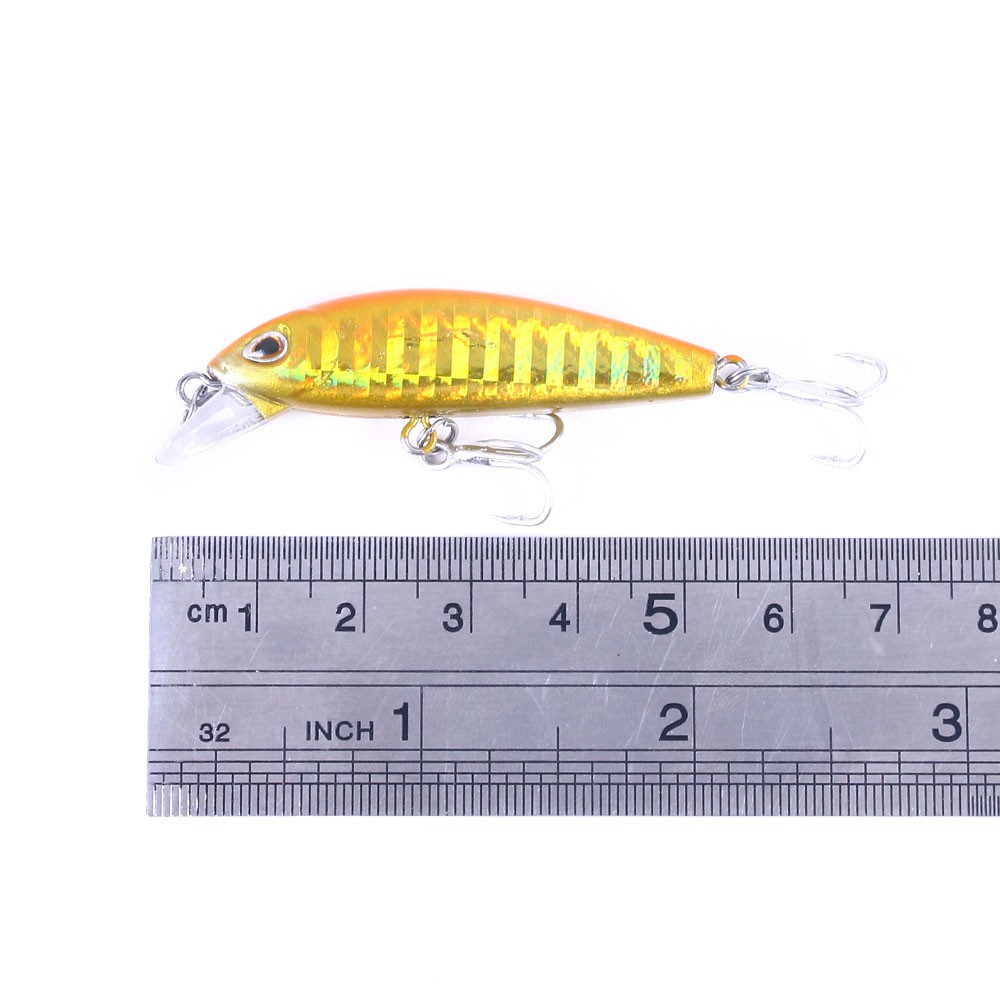 HENGJIA 1Pcs Sinking Minnow Umpan Fishing Lure Pancing Fishing Bait Swimbait 55mm/6.6g 3D Eyes