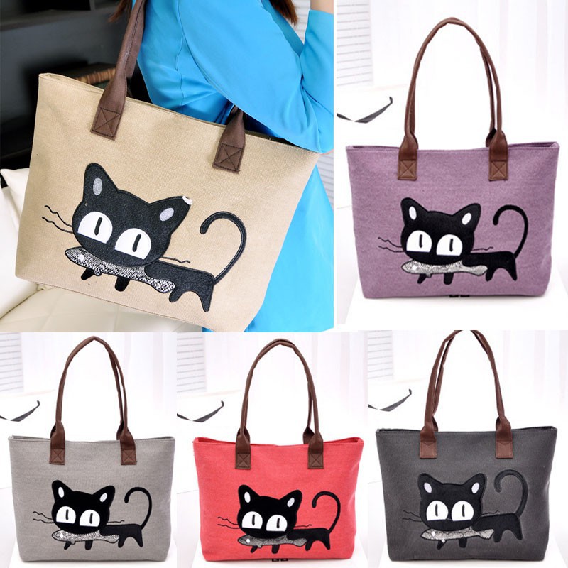 IRT 039 - Tote Bag Cat Eat Fish