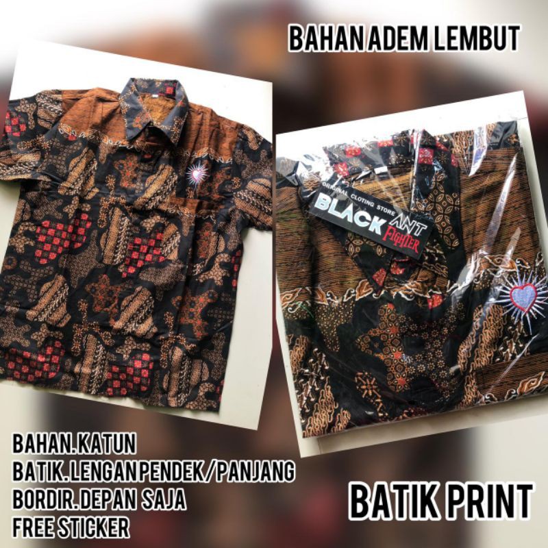 baju hem psht baju batik psht kemeja batik hati bersinar