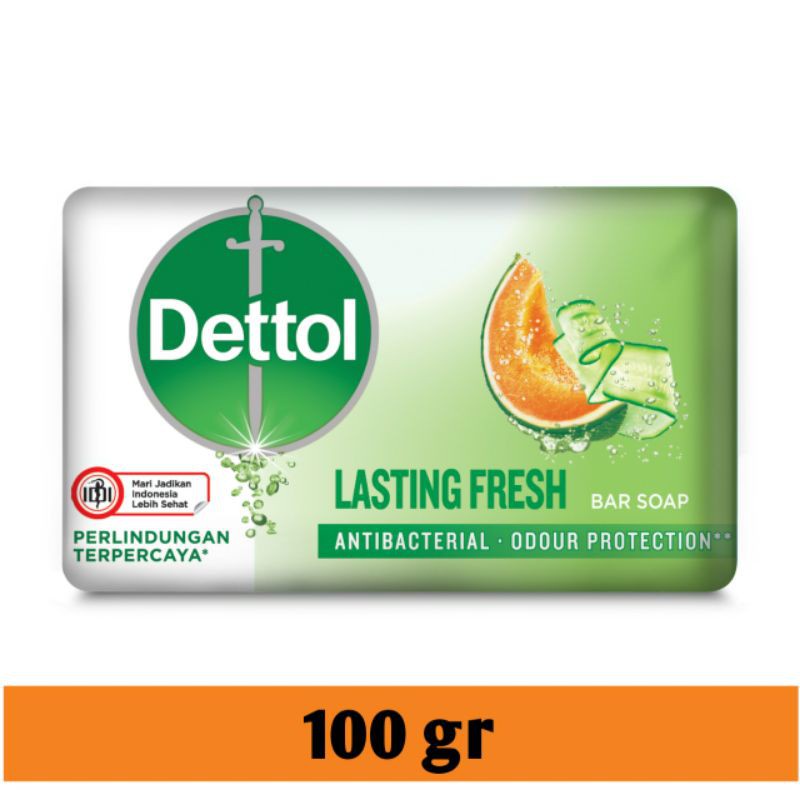 DETTOL SABUN MANDI BATANG 100GR | SOAP BAR 100GR