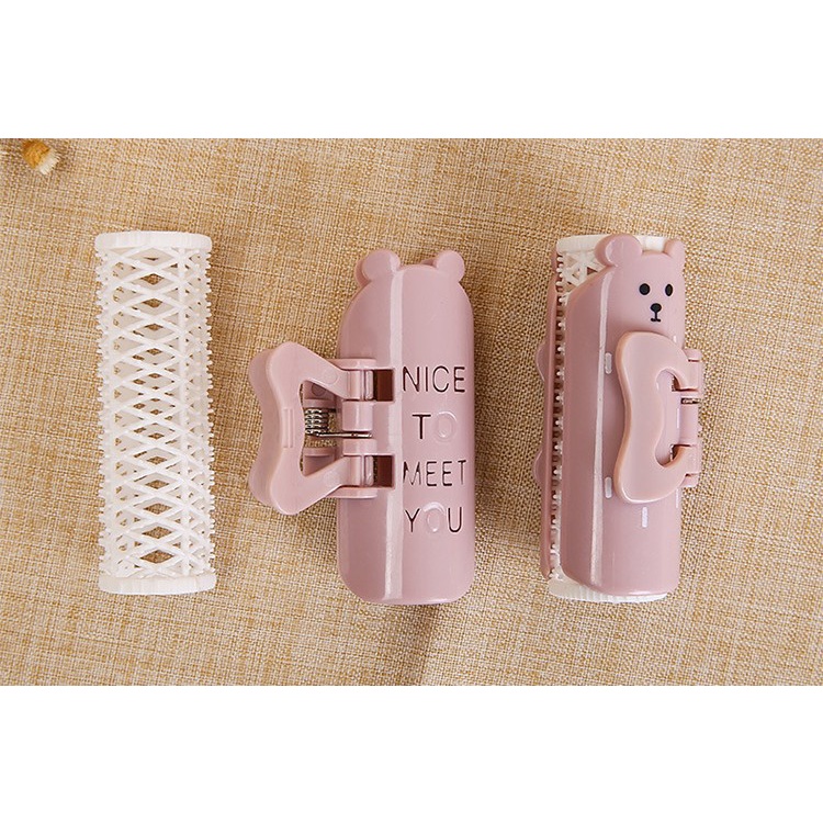 Hair Roller Bear Penjepit Rambut Beruang Jepit Gulung Hair Curler