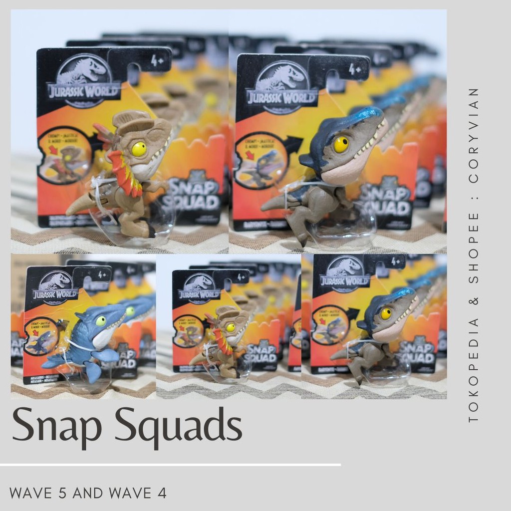 Jurassic Dino Snap Squad Wave5 Wave4