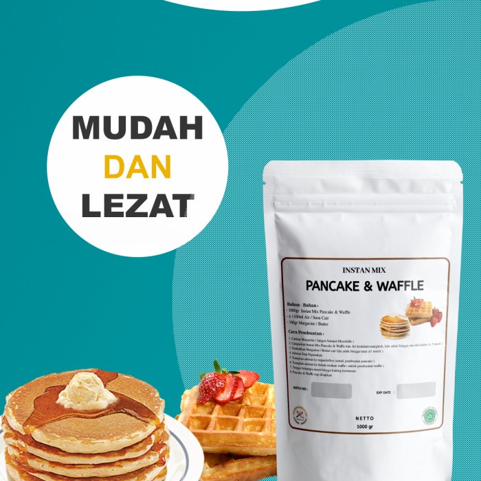 

✨COD✨ Tepung Instan Pancake dan Waffle