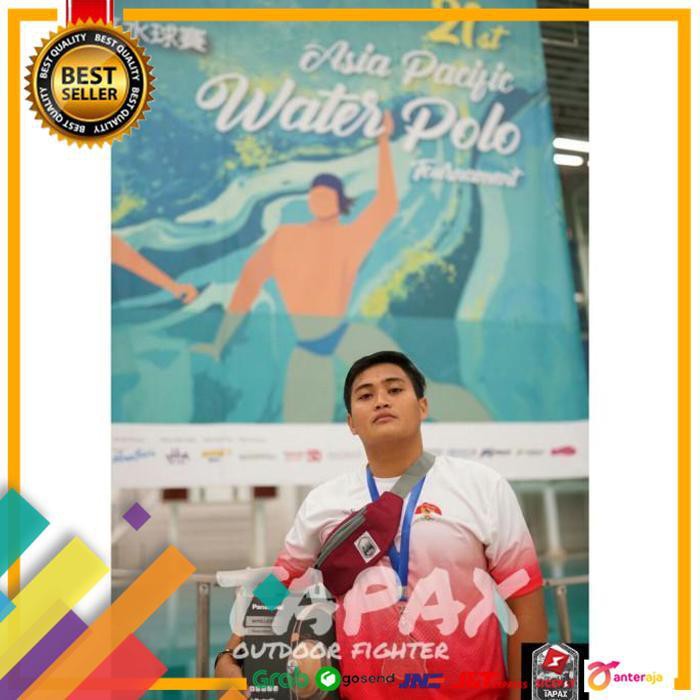 NEW.. TAS SELEMPANG PRIA TAS PINGGANG WAISTBAG MINI STYLE TAPAX - HITAM ..TERBARU