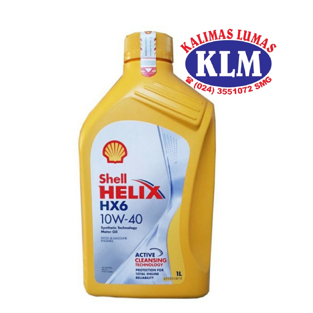 Oli Mesin Mobil SHELL HX6 10W40 1 liter