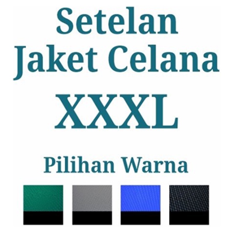 BARU! Jas Hujan Setelan Jaket Celana JUMBO Big Size XXXL Setelan Baju Celana Jas Hujan Over Size Jas Hujan Anti Rembes Mantel Hujan Raincoat Jas Hujan Besar Jas Hujan Tebal