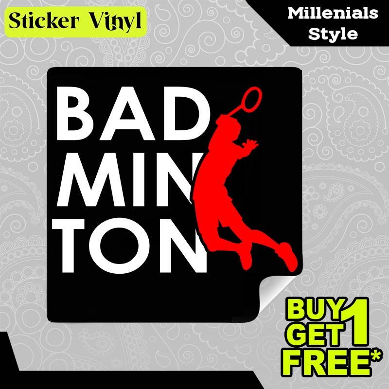 

Stiker Sticker Badminton Smash Olahraga Populer Indonesia Desain Keren dan Kekinian Aesthetic Bahan Vinyl Satuan Anti Air