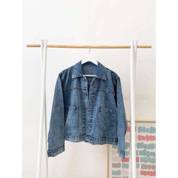 JESI JAKET JEANS Trend fashion pakaian hijabers muslim wanita model terbaru ootd hijab cantik kekini