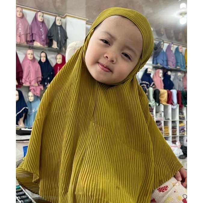 Hijab bergo maryam plisket anak