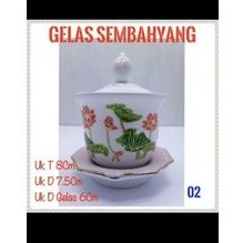 Gelas Sembahyang Teratai Full Color 1