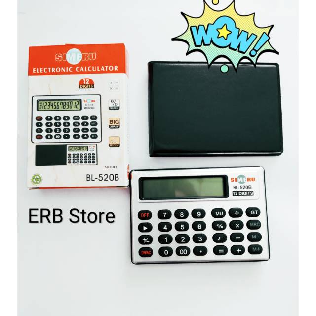

Kalkulator mini/saku 12 digit Simiru