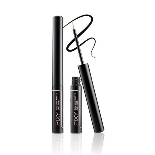 PIXY SLIM LINE MATTE EYELINER BLACK (HITAM) -