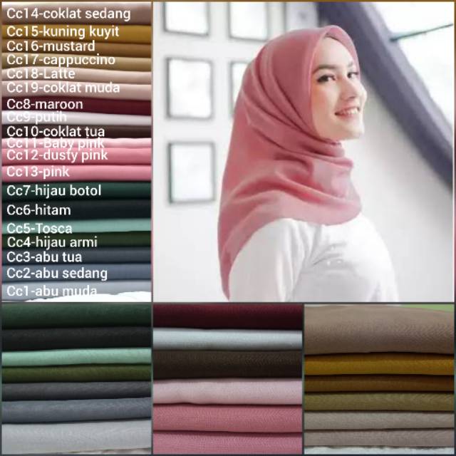 Hijab Segi Empat Hijab Voal Premium Waterproof Laser Cut Kerudung Anti Air Shopee Indonesia
