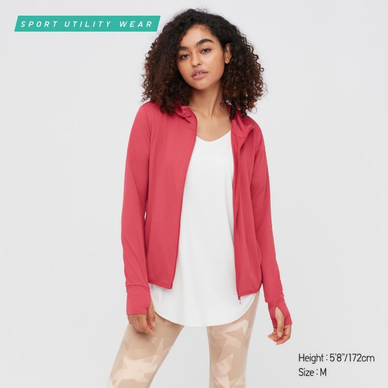 WOMEN AIRism JAKET UV PROTECTION MESH HOODIE (PJG) UNIQLO