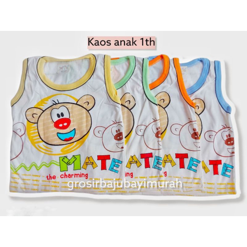 kaos anak 1-2th TRALALA SINGLET