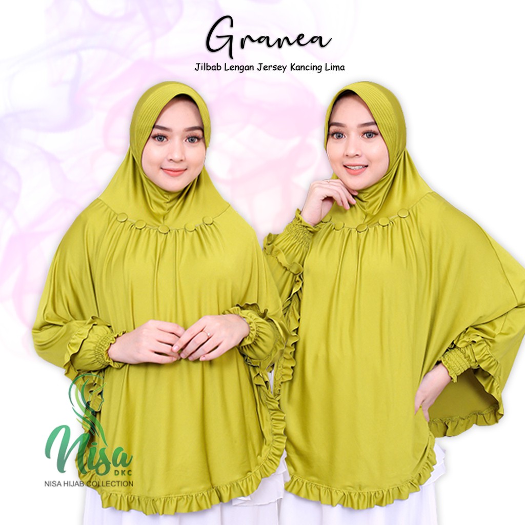 Jilbab Lengan Kancing 5 Granea Hijab Tangan Jersey