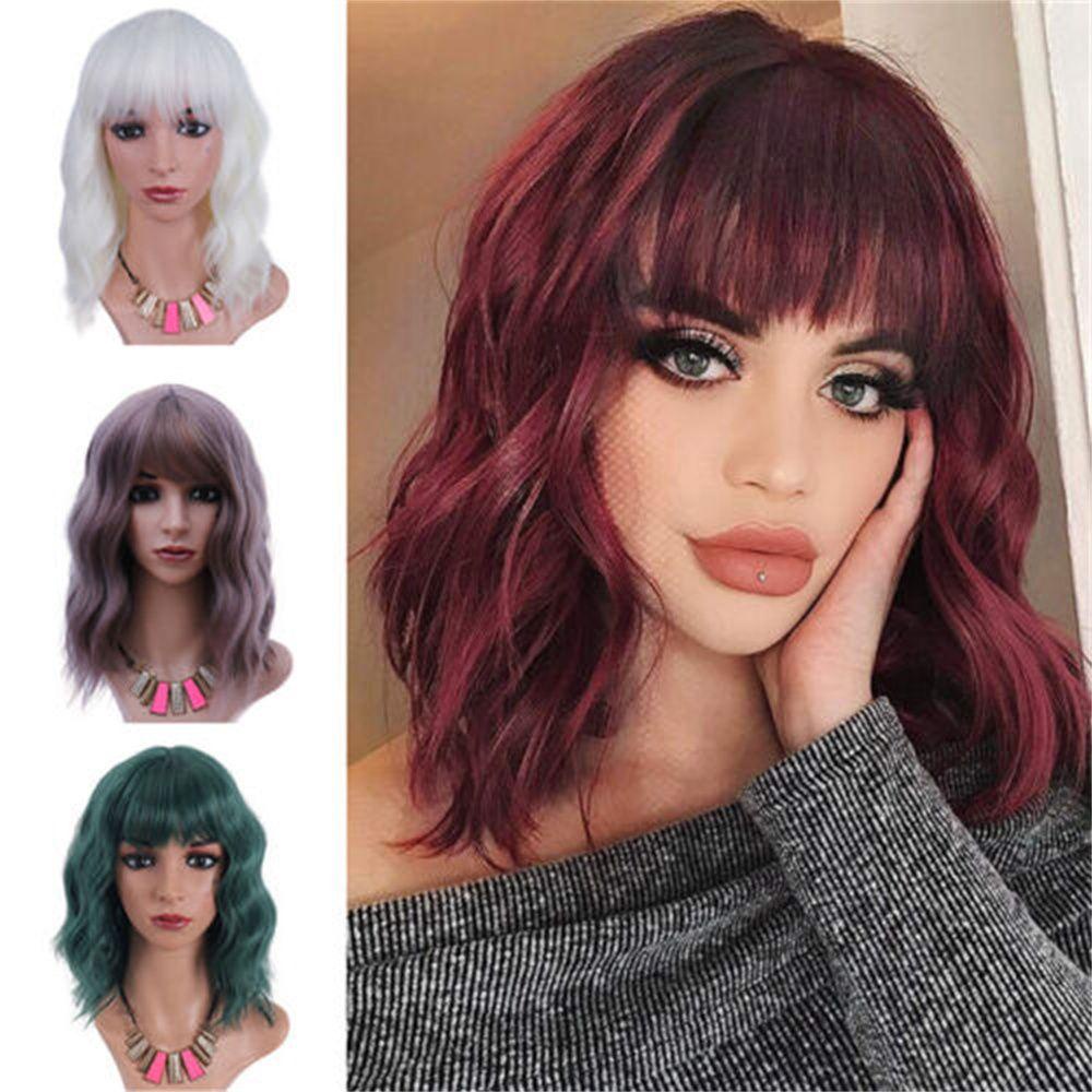 R-flower Wig Wanita Polychromatic Fashion Masquerade Penuh Wig Cosplay Halloween