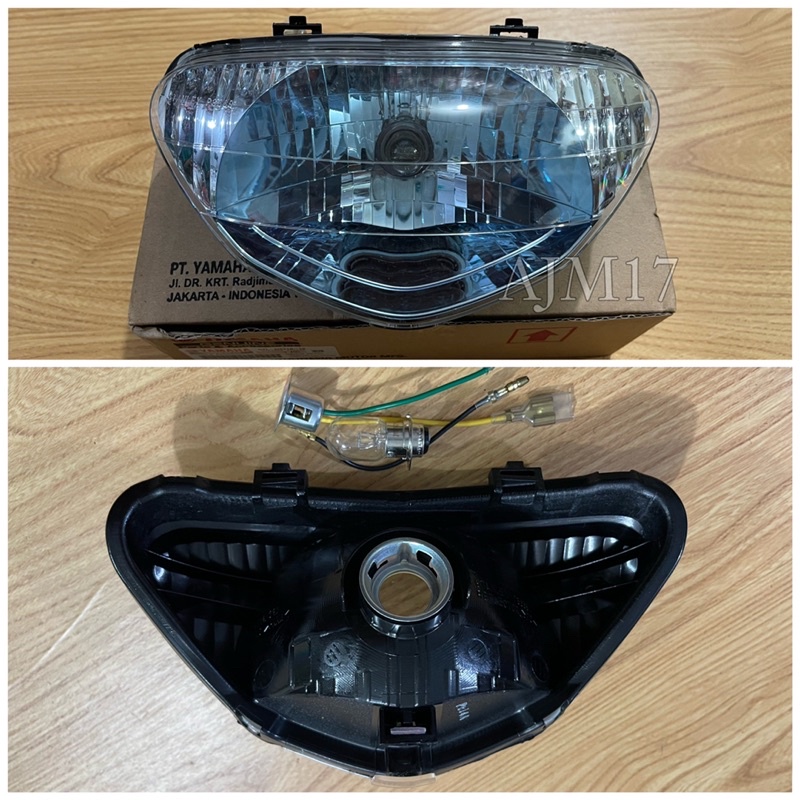 REFLEKTOR LAMPU DEPAN MIO LAMA ORIGINAL 5TL PLUS BOHLAM FITTING