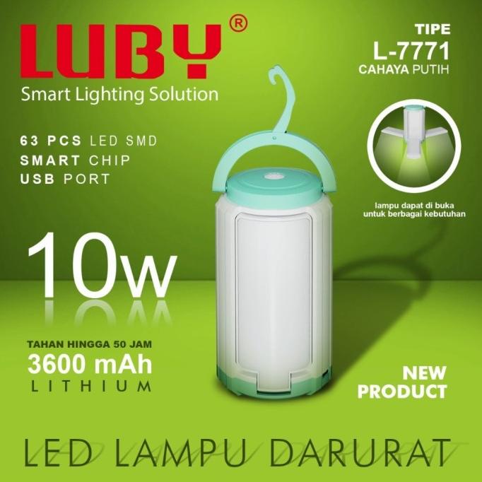 Lampu Emergency LUBY 10 Watt/ LUBY 7771/ L7771/ L-7771