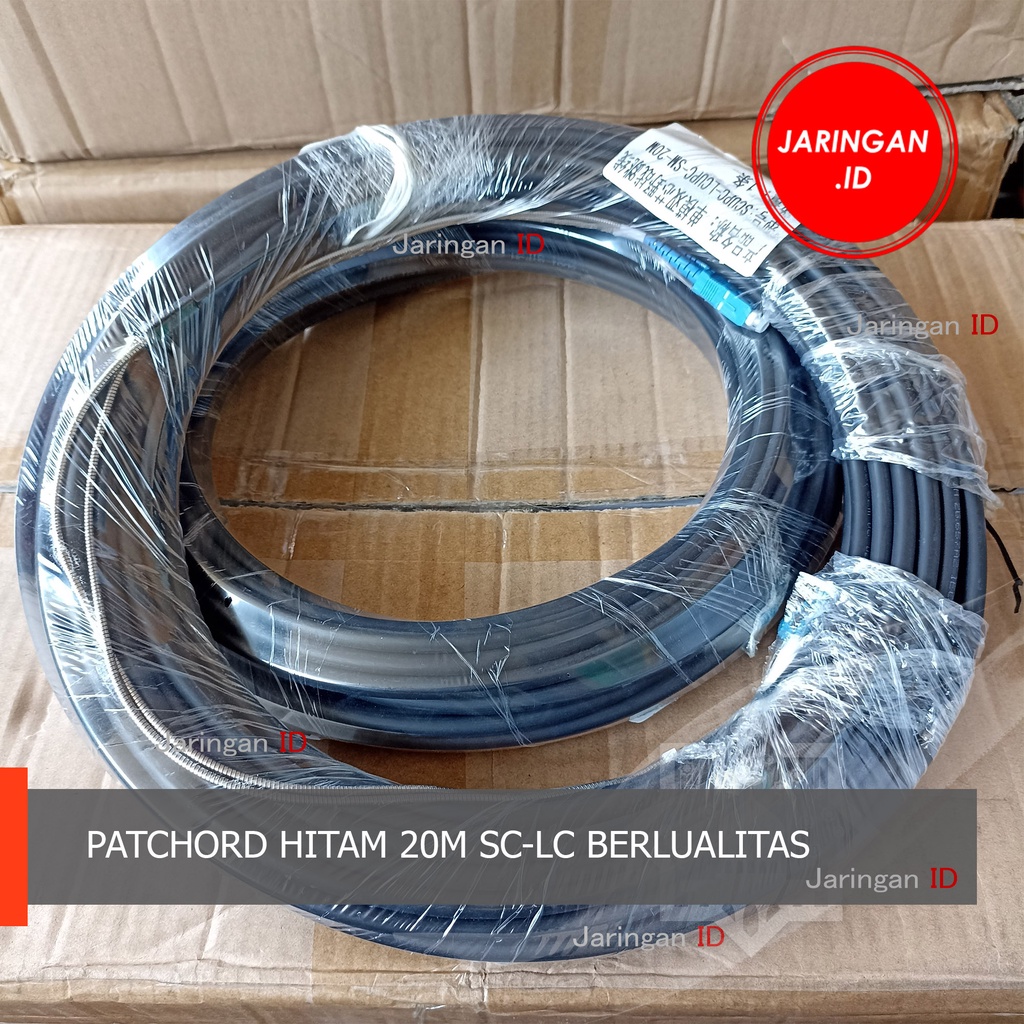 PATCHORD HITAM 20M SC-LC