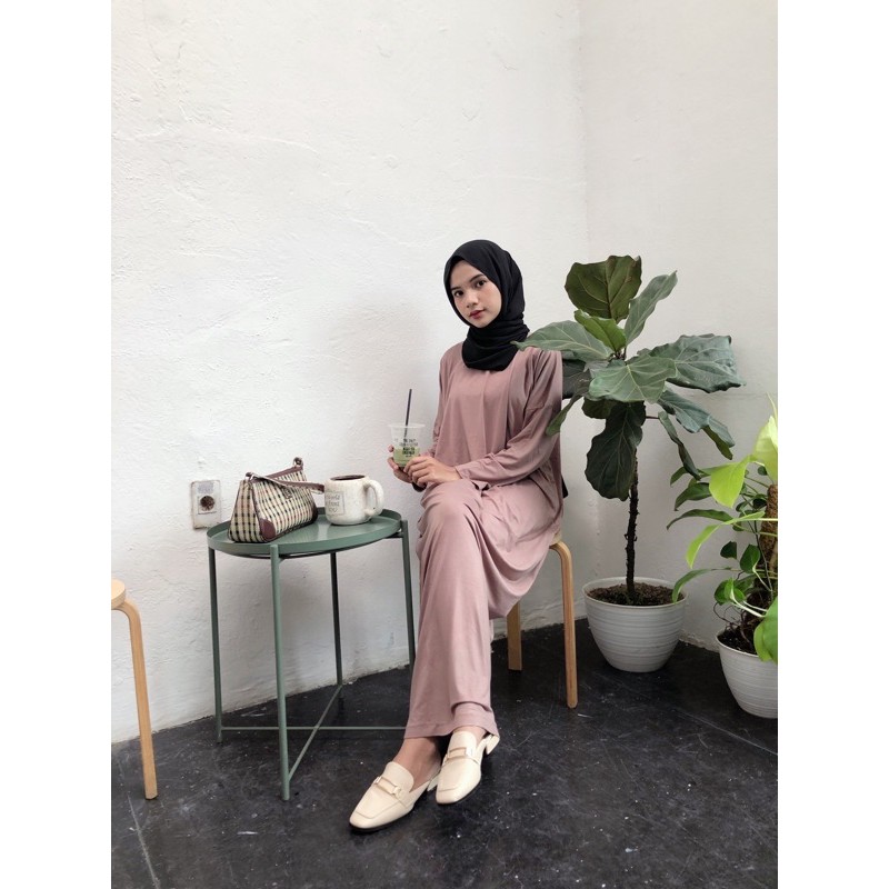 Bymeldev Basic Inner Dress Busui Nonbusui LD Jumbo Bumil Friendly