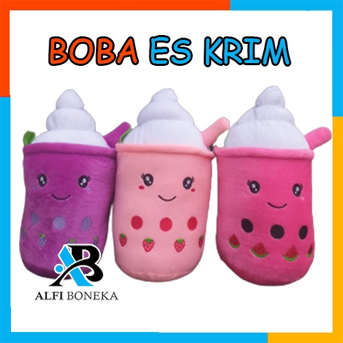 Boneka Boba terbaru Boba Ice Cream Tinggi / Boneka Viral terbaru