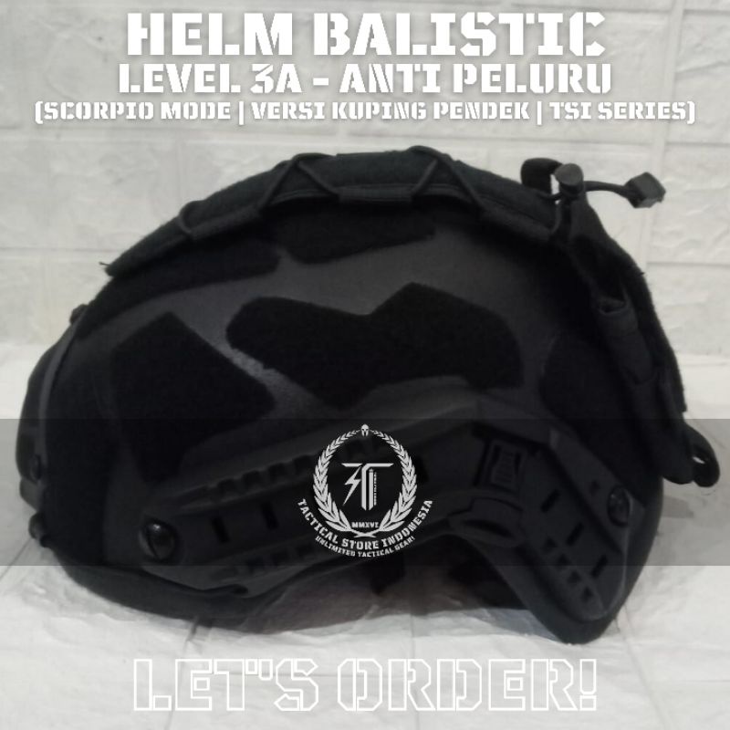 EXCLUSIVE TSI Helm Balistic ASLI Level 3A Scorpio Mode - Helm Scorpio Baja Balistic