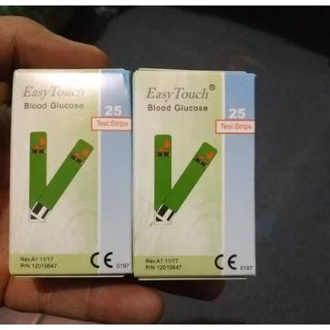 Strip Alat Cek Dan Tes Gula Darah Stik Easy Touch Gcu 3 In 1 Refil Blood Glucose Isi 10 Dan 25