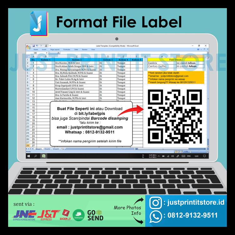 

Print / Cetak Label Undangan Bermotif Terbaik