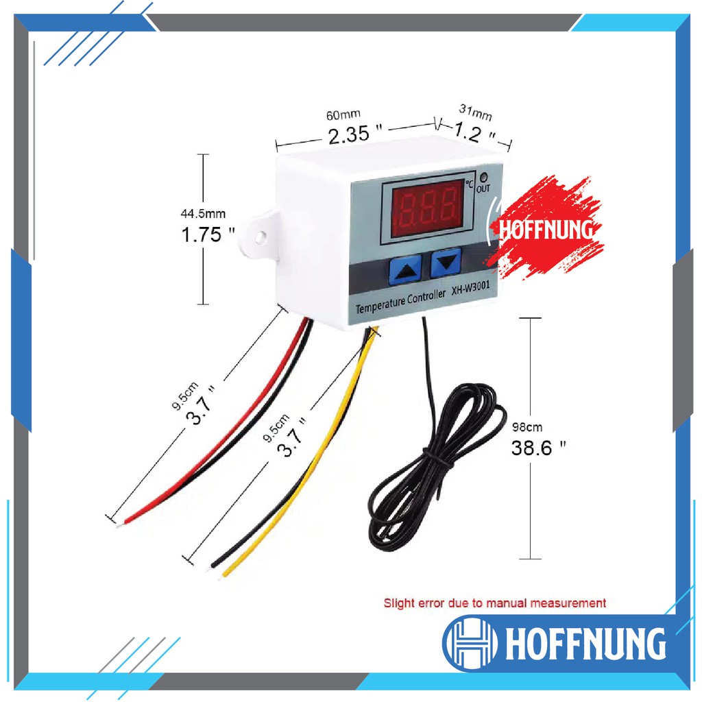 Termostat XH W3001 AC 220V Digital Thermostat Penetas Telur Mesin Tetas Alat Pengatur Suhu
