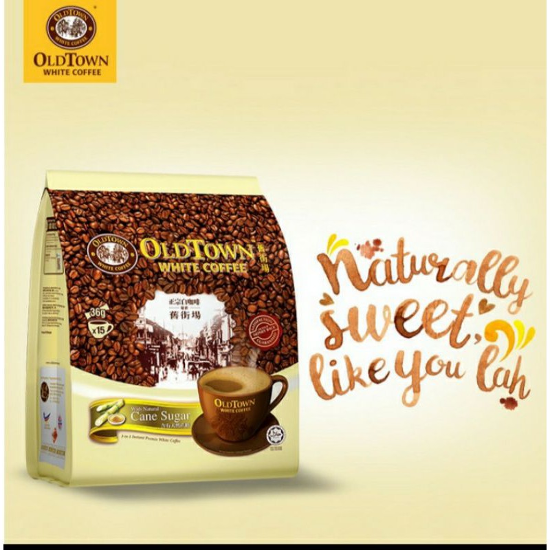 

Oldtown white coffee cane sugar 15's