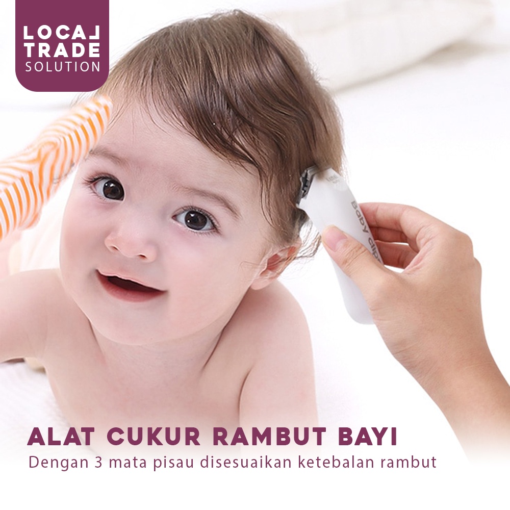 Alat Mesin Pencukur Rambut Bayi Elektrik Portable Tanpa Kabel Tanpa Suara Tidak Berisik Baby Shaver Trimmer