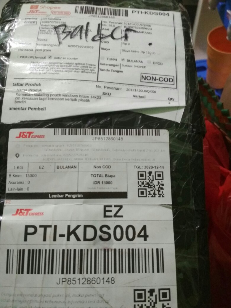 Kemasan Stabding Pouch Windows Hitam 14x23 Cm Kemasan Kopi Kemasan Keripik Plastik Berdiri