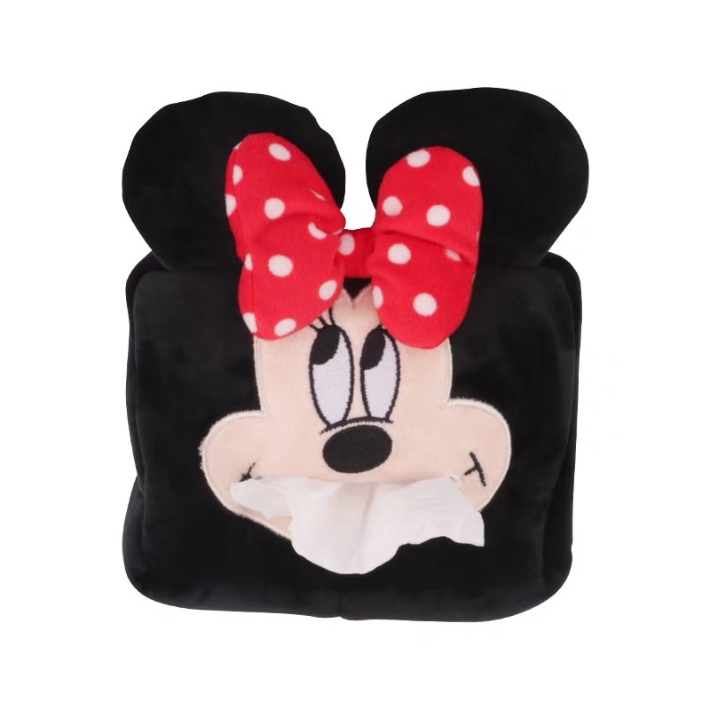 SARUNG Tempat Tisu Tissue Mobil MICKEY MINNIE PIGGY gantung belakang Jok dan Armbox