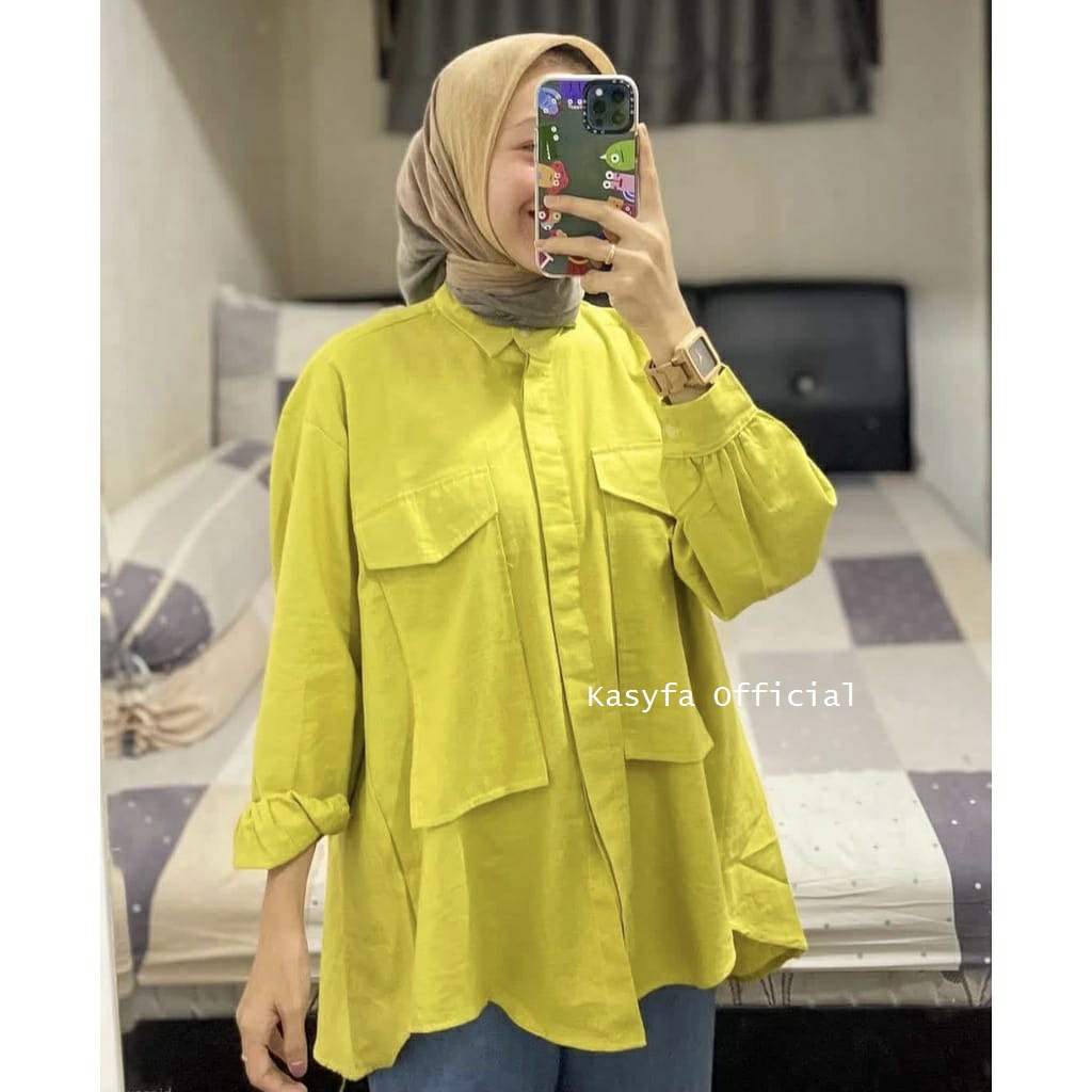 WITA KEMEJA POCKET RAYON WANITA