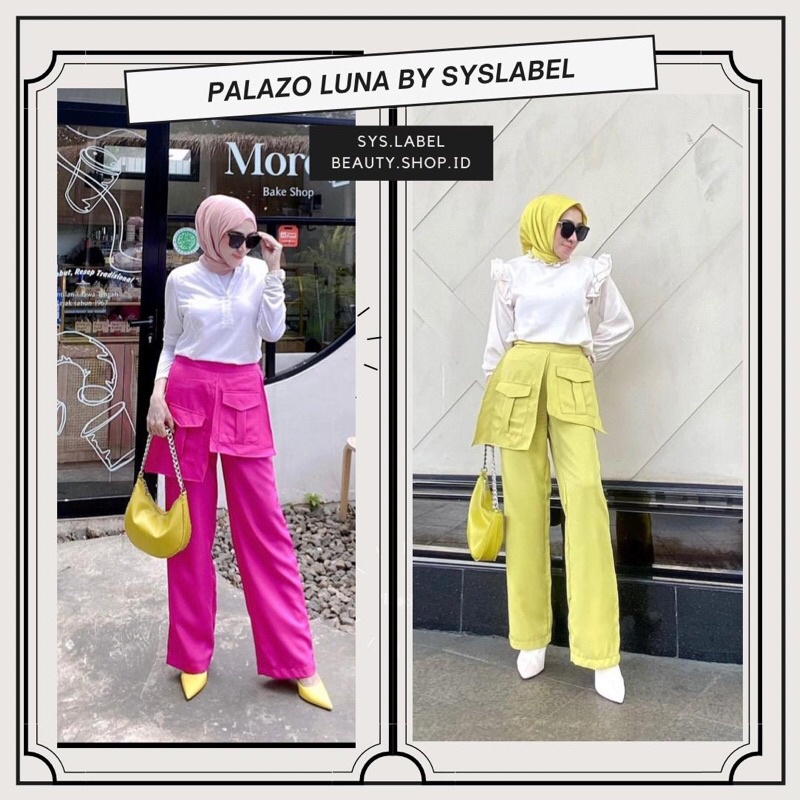 Luna Pocket Pants - HighWaist Pocket Pants - Celana Wanita - Celana Viral Best - Celana Jumbo