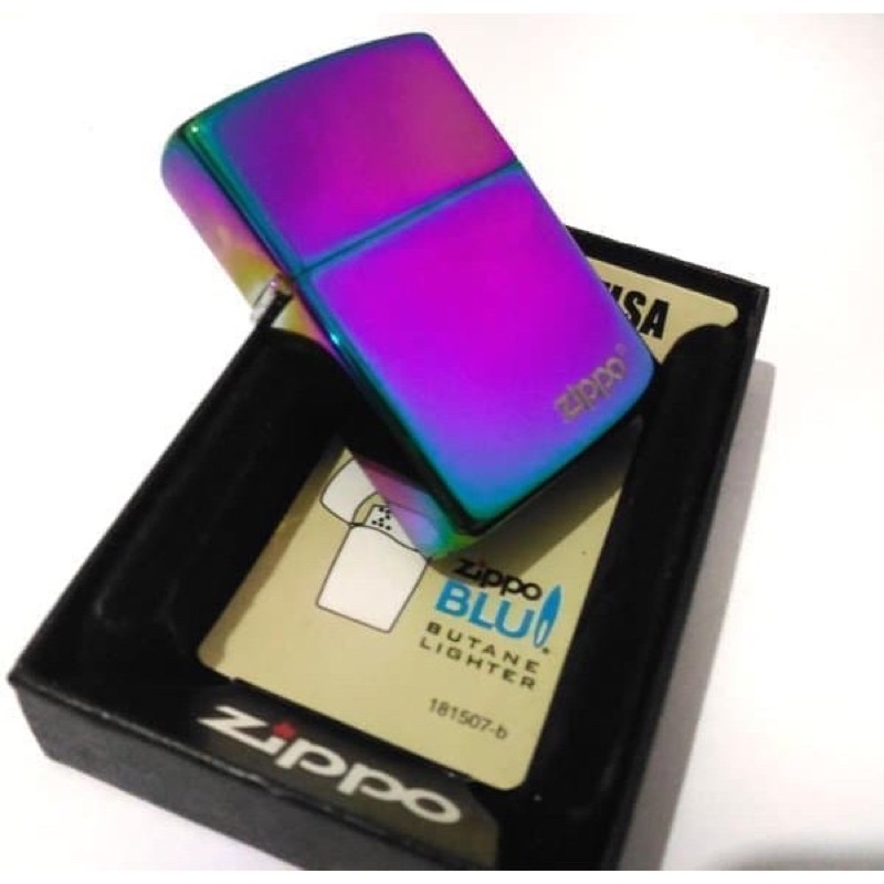 Korek Zippo Pelangi/Rainbow Grade Ori Zippo Premium